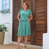 VESTIDO AURORA COM BOLSOS BLUSÊ